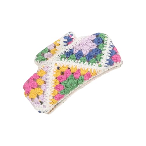 Handgefertigte Häkel-Haarklammer, Blumen-Haar-Accessoires für Damen, Mädchen, Strand, Urlaub, Haarstyling-Zubehör von BLNGET