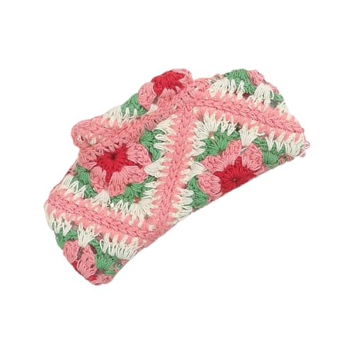 Handgefertigte Häkel-Haarklammer, Blumen-Haar-Accessoires für Damen, Mädchen, Strand, Urlaub, Haarstyling-Zubehör von BLNGET