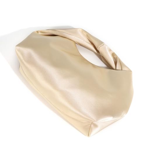 Hoboes Toted Bag Handtaschen für Damen, weiche Satin, Clutches Geldbörsen, Tragegriff oben, trendige Unterarmtasche Hoboes Toted Bag Handtaschen für Damen, weiche Satin, Clutches Geldbörsen, Tragegriff oben, trendige Unterarmtasche von BLNGET