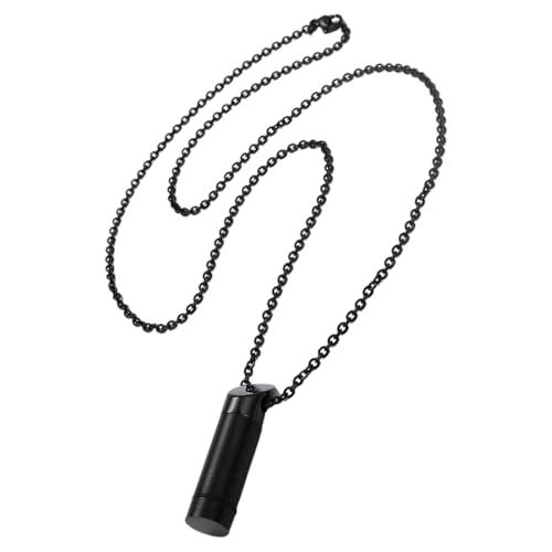 Openable Perfumes Bottle Pendant Necklace Portable Clavicle Chain Scent Jewelry For Travelers And Fashion Enthusiasts, As show, Edelstahl von BLNGET