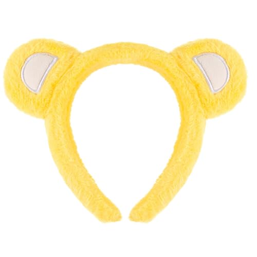 Pelzbär-Ohr-Stirnband mit verstellbarem Design für Kinder und Frauen, weiches Plüsch-Haar-Accessoire für den täglichen Gebrauch oder Partys von BLNGET