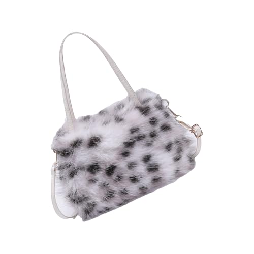 Schultertaschen für Damen, Plüsch, Handtasche, Clutch, Geldbörse mit Reißverschluss, Crossbody-Tasche, Unterarmtasche, Geschenke, siehe abbildung, 36 EU von BLNGET