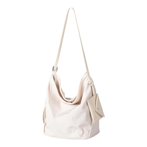 Stilvolle koreanisch inspirierte Nylontasche für Damen, große Kapazität, Pendler, Schultertasche, leicht, mit abnehmbarem Anhänger, siehe abbildung, Einheitsgröße Stilvolle koreanisch inspirierte Nylontasche für Damen, große Kapazität, Pendler, Schultertasche, leicht, mit abnehmbarem Anhänger, siehe abbildung, Einheitsgröße von BLNGET