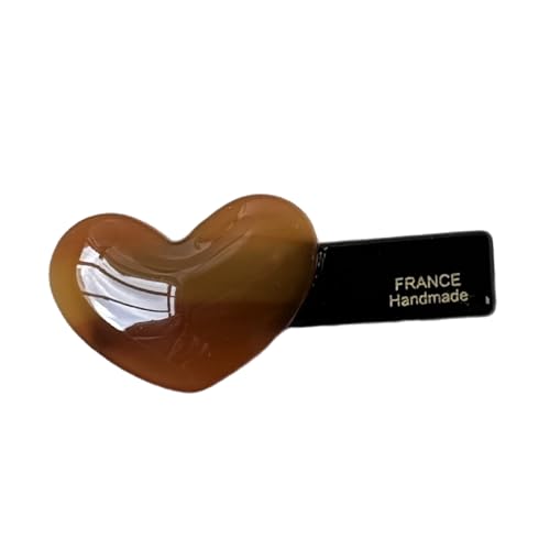 Süße Acetat-Haarspange mit Herzmotiv, starker Halt, für Damen und Kinder, für den täglichen Gebrauch und besondere Anlässe von BLNGET