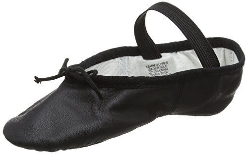 (S0209) Bloch Arise Leder Ballettschuh Schwarz EU 35 B UK 2 B von Bloch