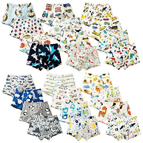 BLOMDES Boxershorts für Jungen 6er-Pack Baumwoll-Boyshorts Jungen zufällig Unterwäsche für 5-6 Jahre von BLOMDES