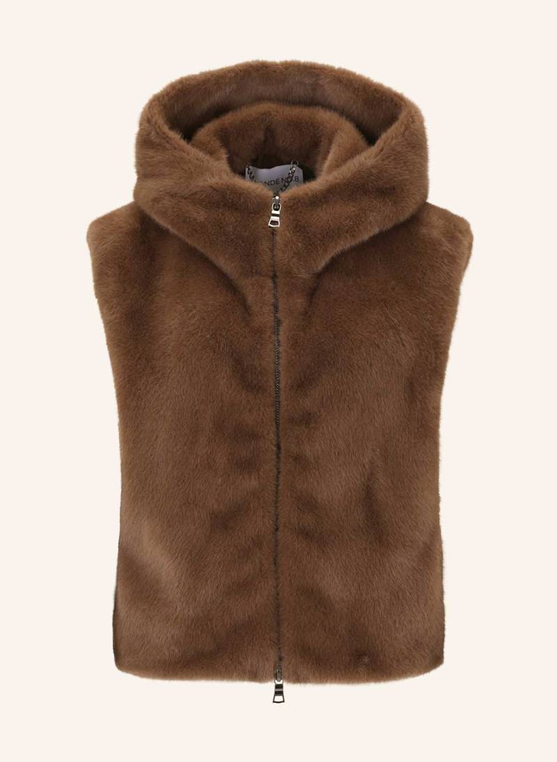 Blonde No.8 Kunstpelz-Weste Ashley braun von BLONDE No.8