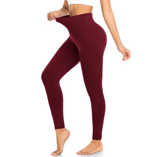 BLONGW Leggings Damen High Waist, Blickdicht Sport Leggins Elastisch Yogahose Sporthose mit Bauchkontrolle für Yoga Gym Fitness Outdoor von BLONGW