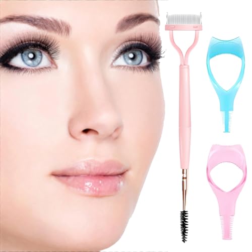 BLPRKOT 3 Stück Obere Untere Wimpern Mascara Guard Applikator Führungshilfe mit Wimpernkamm 3 in 1 Make-Up Kosmetische Wimpern Werkzeug von BLPRKOT