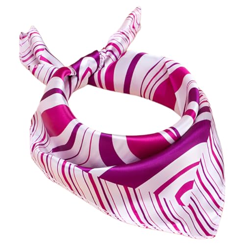 BLPRKOT Seide Halstuch Damen Herren kleines Seidentuch Bandana Halstuch Kopftuch Elegante Schal Tuch Geschenk Für Frauen Unisex Handrolliertes SeidenHalstuch Seide von BLPRKOT