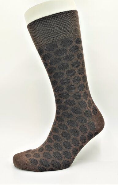 BLS Organic 3er Pack GOTS zertifiziert 98 % Bio-Baumwolle Polka Dot Pattern Herrensocken von BLS Organic