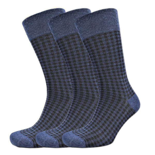 BLS Organic 3er Pack GOTS zertifiziert 98 % Bio-Baumwolle Quadrat Design Socken von BLS Organic