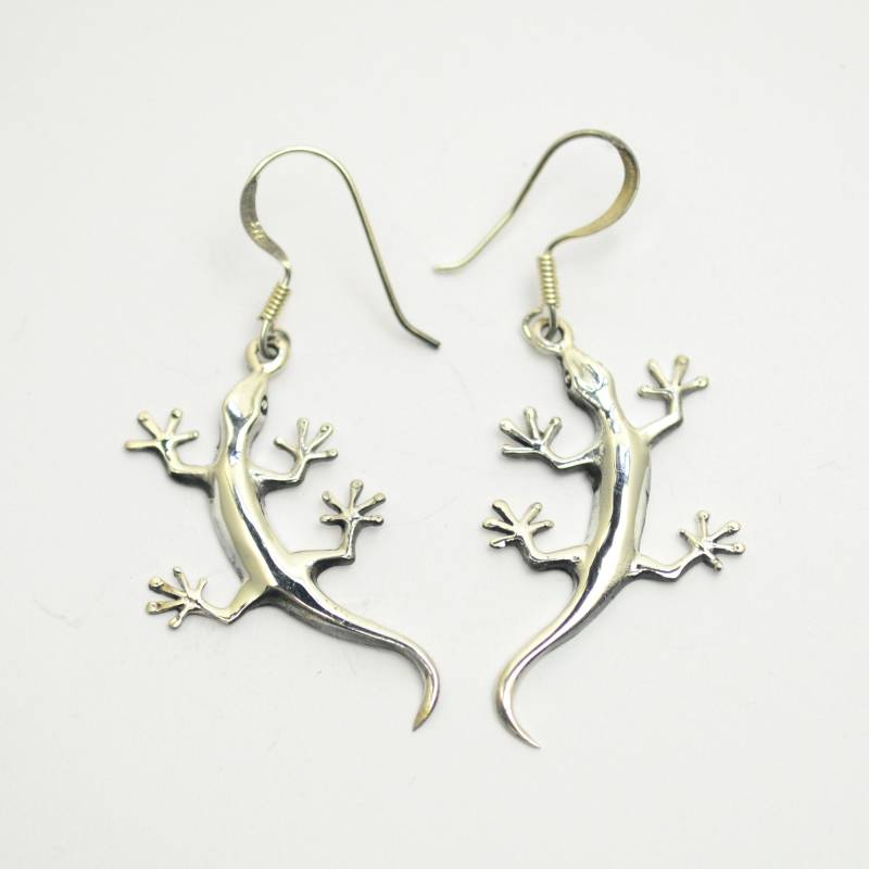 Eidechse Echse Ohrhänger 925 Silber Ohrringe Salamander Ohrschmuck Abverkauf Sold Out von abverkaufSoldout