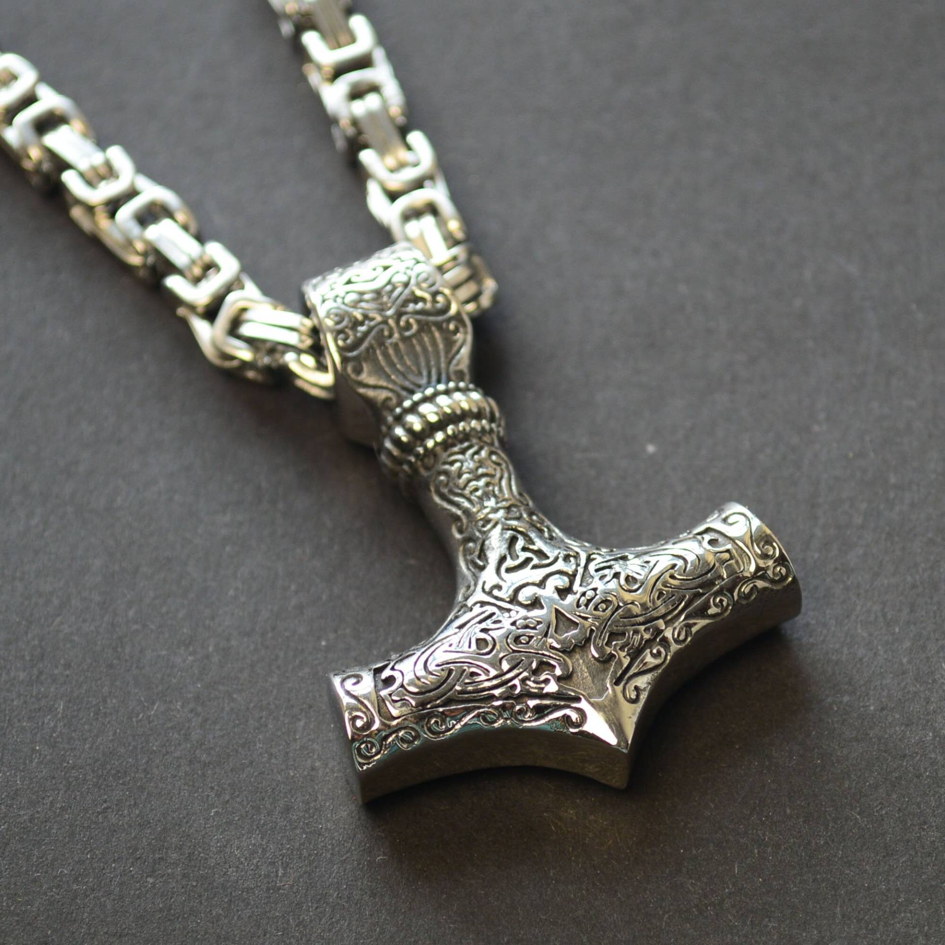 Thors Hammer Mit Königskette 60 cm X 5 Mm Mjölnir Viking Thorhammer Thors Hammer Mit Königskette 60 cm X 5 Mm Mjölnir Viking Thorhammer von BLSchmuckdesign