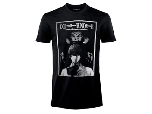 BLT DISTRIBUTION SRL T-Shirt Death Note Schwarz T-Shirt Light Yagami Ryuk Erwachsene Unisex, Schwarz , XXL von BLT DISTRIBUTION SRL