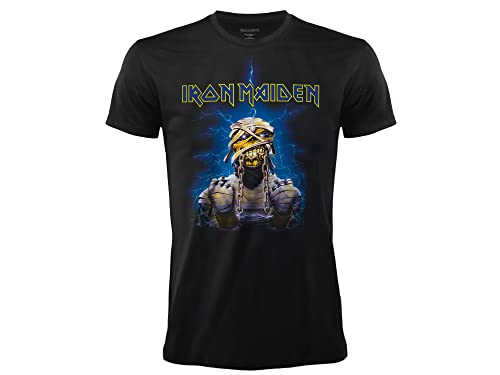 T-Shirt Iron Maiden Mummy Back Offizielles Rock T-Shirt Schwarz Band Heavy Metal Baumwolle Unisex Erwachsene Jungen, Schwarz , XL T-Shirt Iron Maiden Mummy Back Offizielles Rock T-Shirt Schwarz Band Heavy Metal Baumwolle Unisex Erwachsene Jungen, Schwarz , XL von BLT DISTRIBUTION SRL
