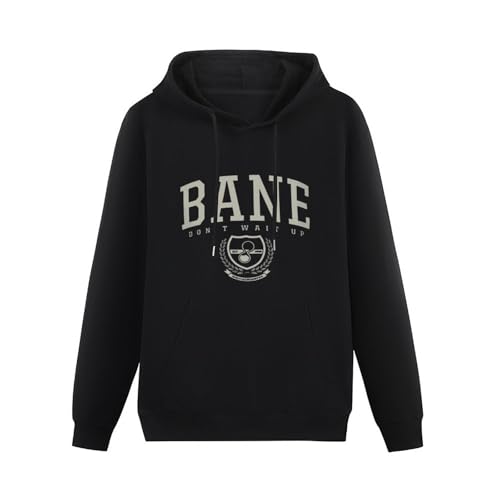 BLUE CAPTAIN Bane Don't Wait Up Hoody Unisex Punk Band Merch Give Blood The Note Black L von BLUE CAPTAIN
