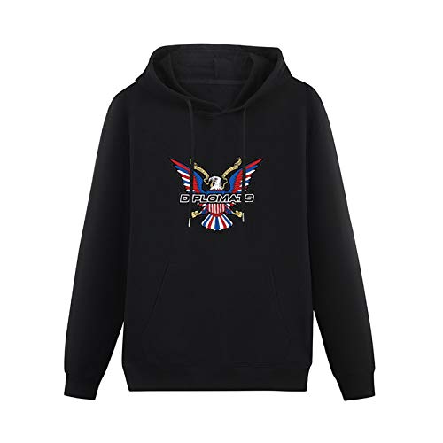 BLUE CAPTAIN Customized Dipset Logo Hoodies Pullover Hooded with Drawstring Pockets Black 3XL von BLUE CAPTAIN