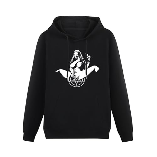 BLUE CAPTAIN Satanic Nun Pentagram Hoodie Bafomet Satan Metal Horror Left Hand Path Black XL von BLUE CAPTAIN