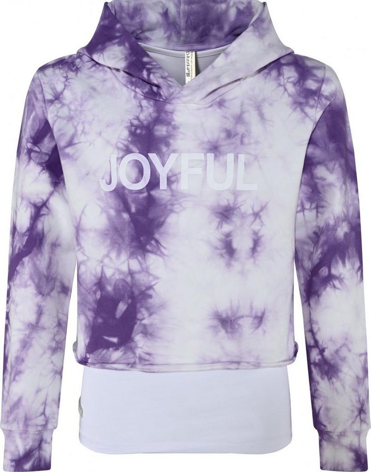 BLUE EFFECT Sweatshirt Blue Effect Mädchen Boxy Doppelshirt Sweatshirt Top violett batik (2-tlg) von BLUE EFFECT