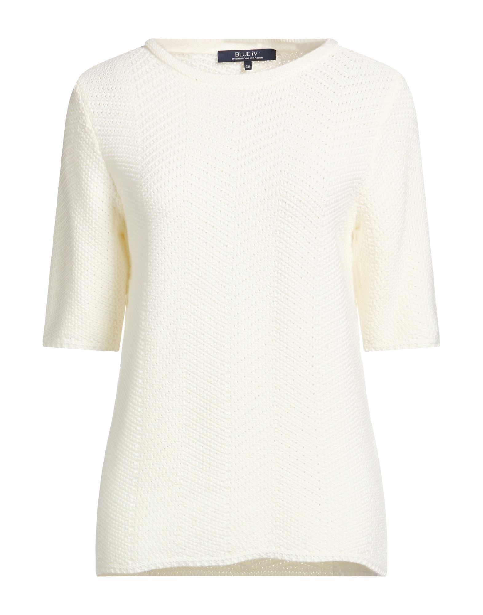 BLUE IV by ISABELLE VAN DEN ABEELE Pullover Damen Weiß von BLUE IV by ISABELLE VAN DEN ABEELE