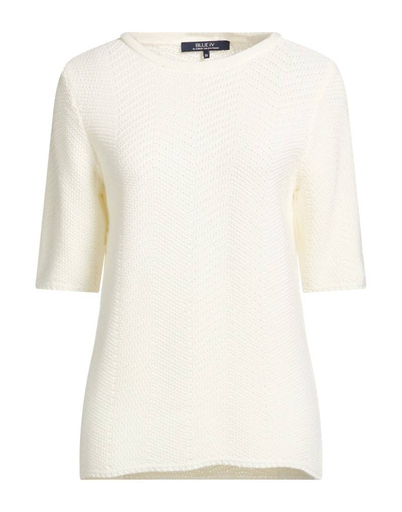 BLUE IV by ISABELLE VAN DEN ABEELE Pullover Damen Weiß von BLUE IV by ISABELLE VAN DEN ABEELE