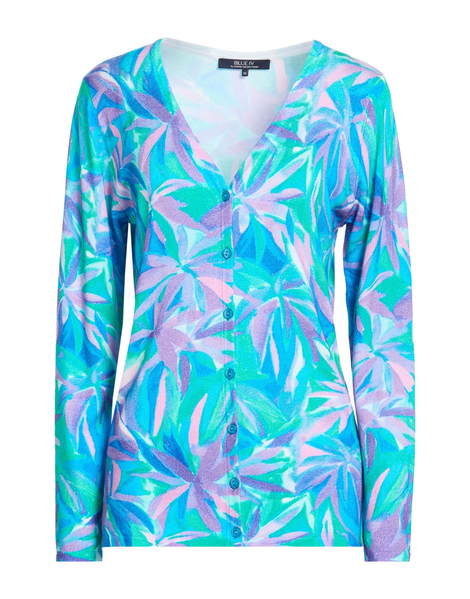 BLUE IV by ISABELLE VAN DEN ABEELE Strickjacke Damen Azurblau von BLUE IV by ISABELLE VAN DEN ABEELE