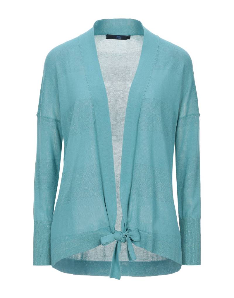 BLUE LES COPAINS Strickjacke Damen Smaragdgrün von BLUE LES COPAINS