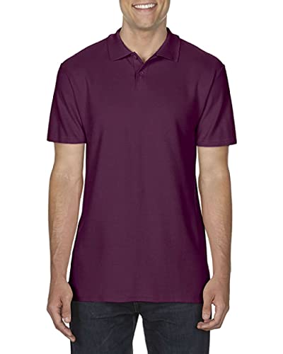 BLUE RAVEN Herren Piqué Poloshirt 100% Baumwolle, Regular Fit, Leichtes Kurzarm Shirt für Arbeit und Freizeit-kastanie-4XL von BLUE RAVEN