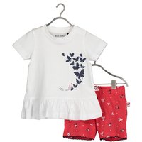 BLUE SEVEN Baby 2er-Set Tunika + Shorts Weiss von BLUE SEVEN