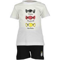 BLUE SEVEN Girls 2er Set T-Shirt + Capri Hose Weiss von BLUE SEVEN