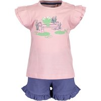 BLUE SEVEN Girls 2er Set T-Shirt + Shorts Rosa von BLUE SEVEN