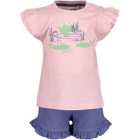 BLUE SEVEN Girls 2er Set T-Shirt + Shorts Rosa von BLUE SEVEN