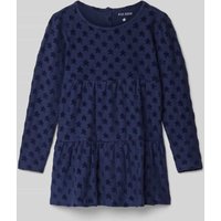 Blue Seven Kleid im Stufen-Look in Marine, Größe 98 von BLUE SEVEN