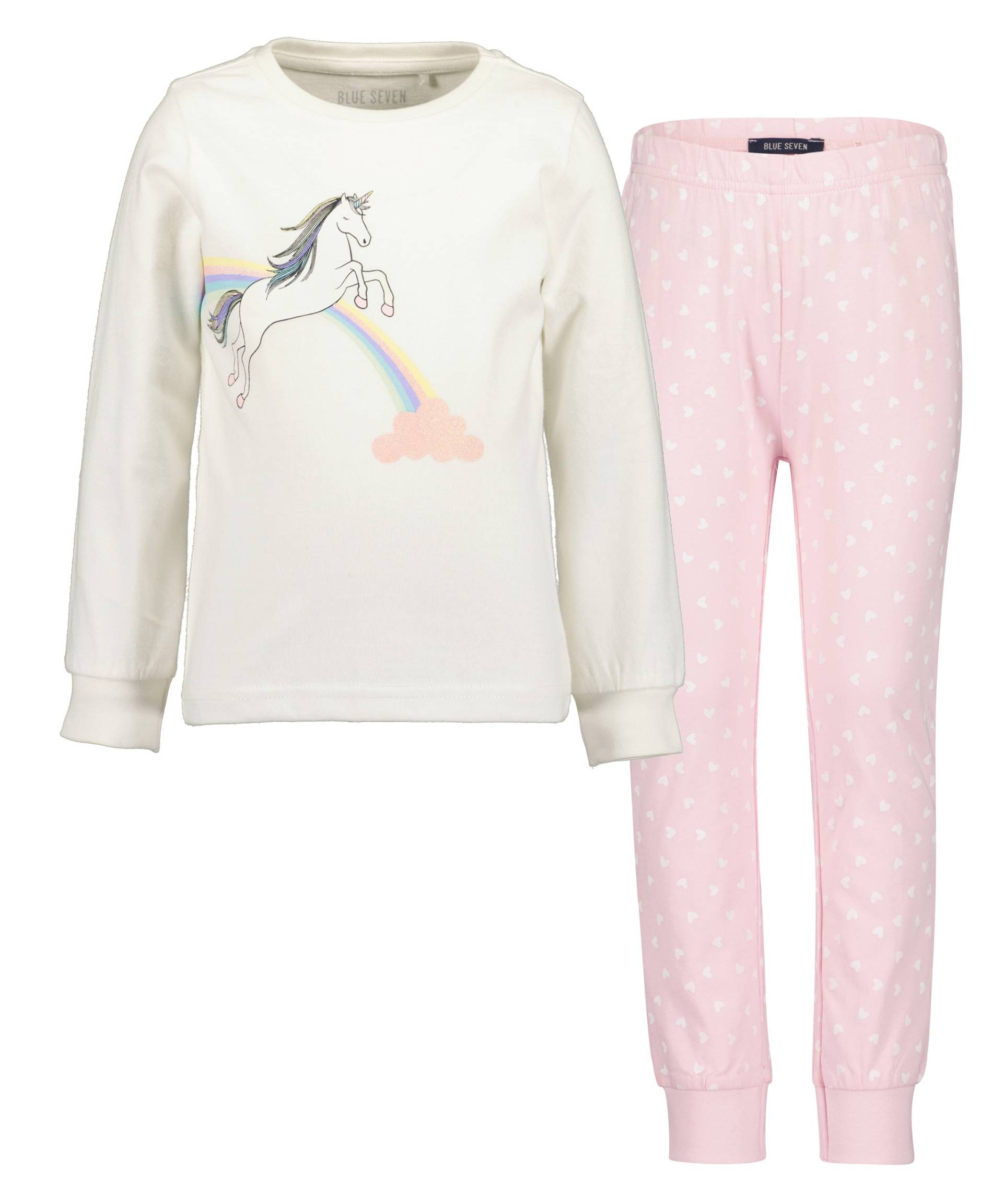 Blue Seven Pyjamaoberteil "Blue Seven Mädchen Pyjama" von BLUE SEVEN