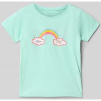 Blue Seven T-Shirt mit Motiv-Print in Helltuerkis, Größe 92 von BLUE SEVEN