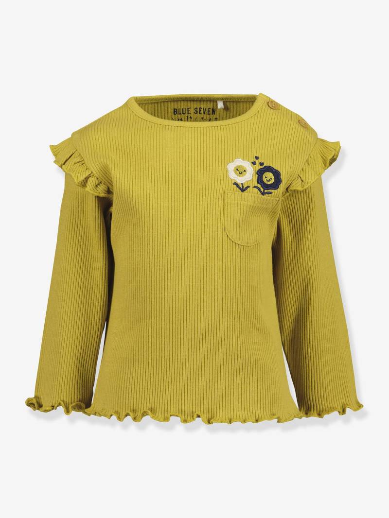 Geripptes Mädchen Baby Shirt mit Blumen BLUE SEVEN von BLUE SEVEN