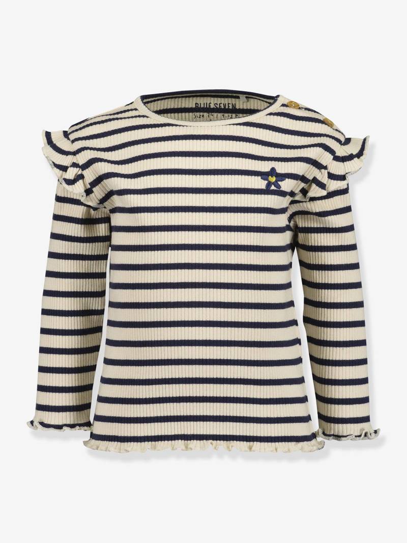 Geripptes Mädchen Baby Shirt mit Blumen BLUE SEVEN von BLUE SEVEN