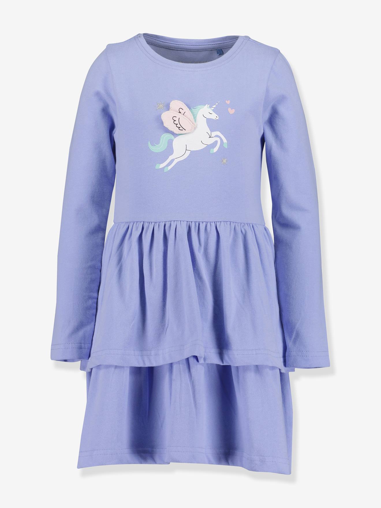 Mädchen Jerseykleid mit Volantrock BLUE SEVEN von BLUE SEVEN