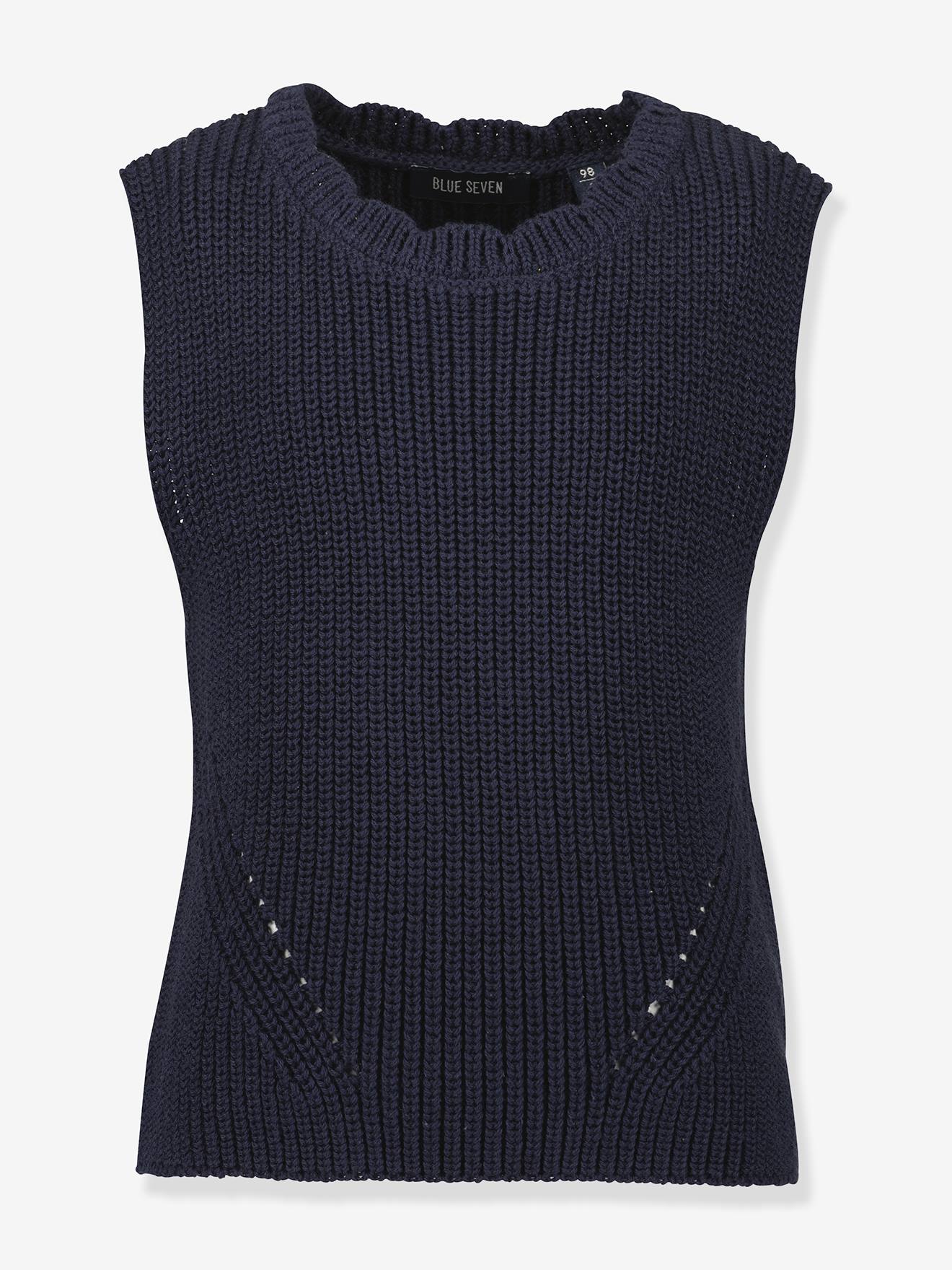 Mädchen Pullunder aus Baumwollstrick BLUE SEVEN von BLUE SEVEN