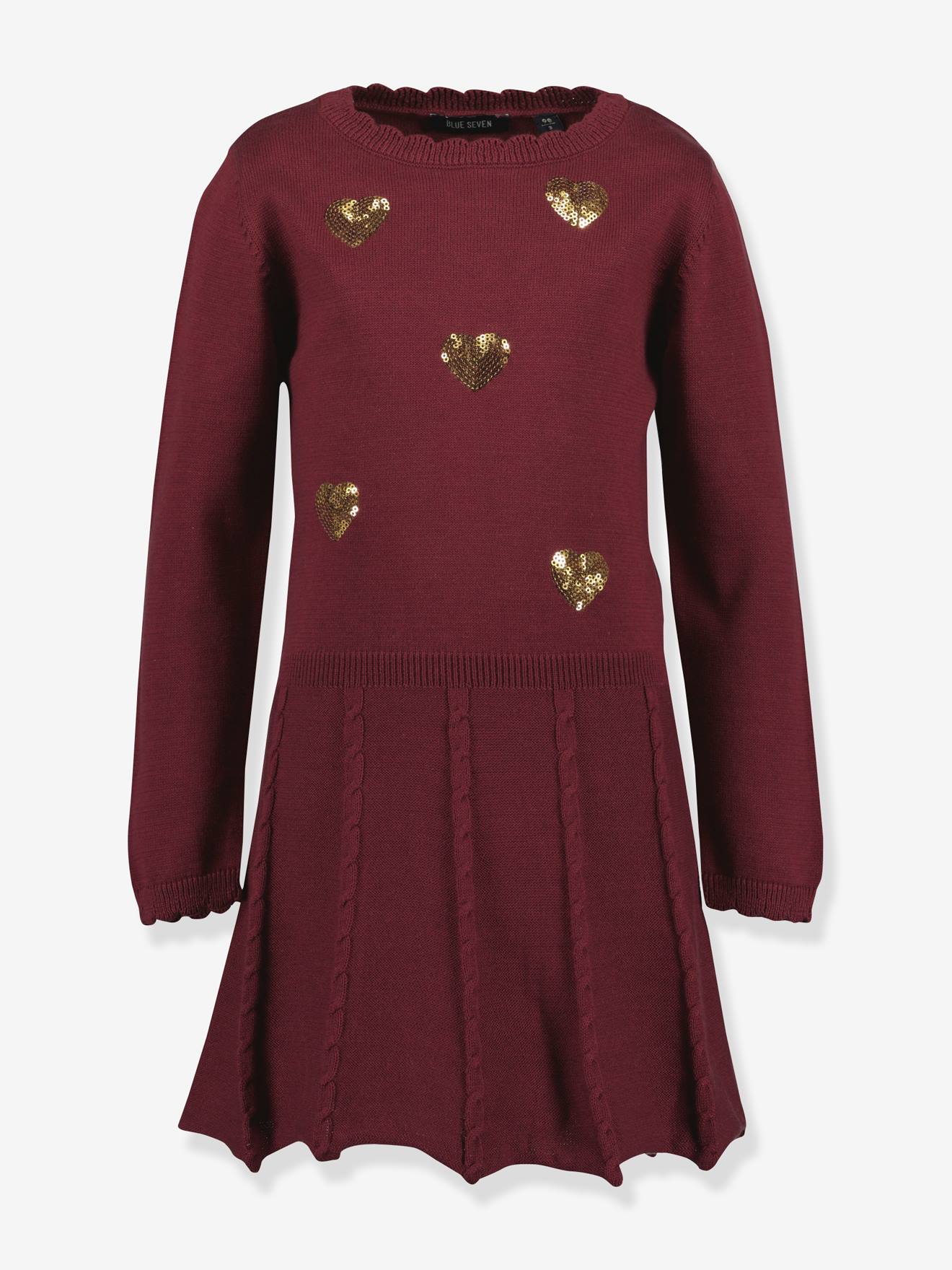 Mädchen Strickkleid mit Pailletten BLUE SEVEN von BLUE SEVEN
