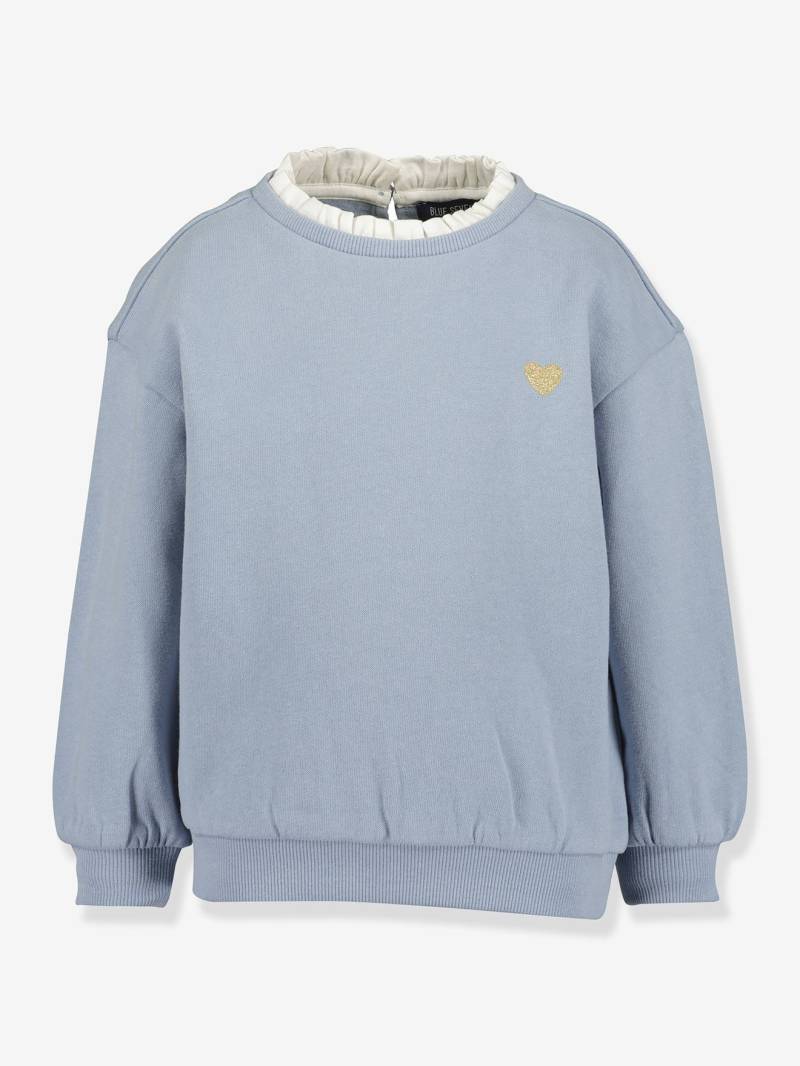 Mädchen Sweatshirt mit Rüschen und Glitzerherz BLUE SEVEN mittel von BLUE SEVEN