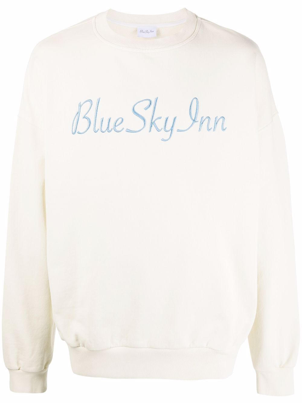 BLUE SKY INN Sweatshirt mit Logo-Stickerei - Nude von BLUE SKY INN