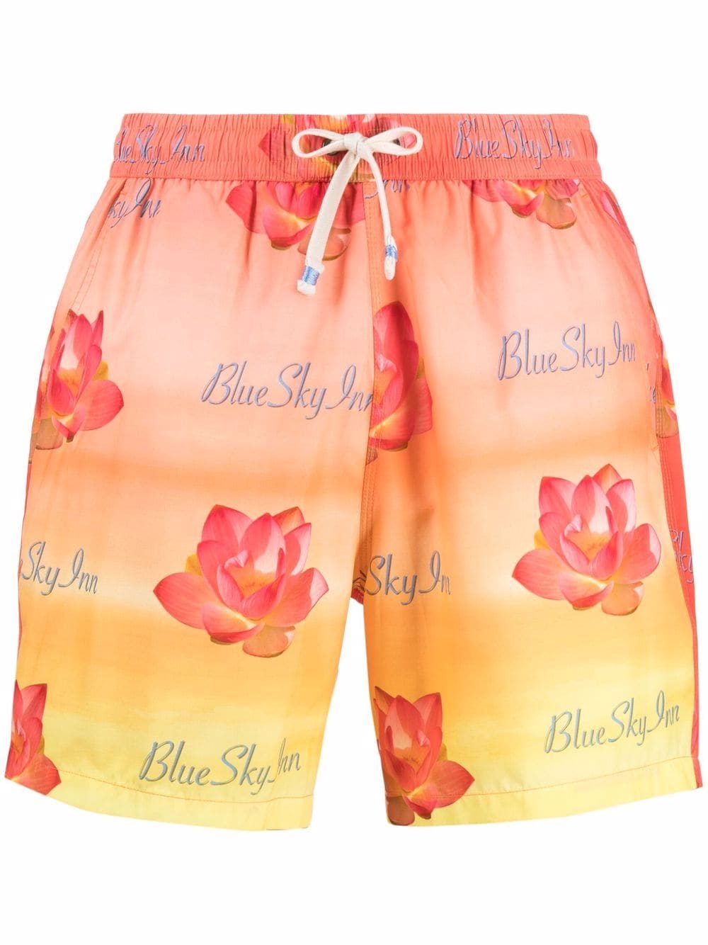 BLUE SKY INN Badeshorts mit grafischem Print - Orange von BLUE SKY INN