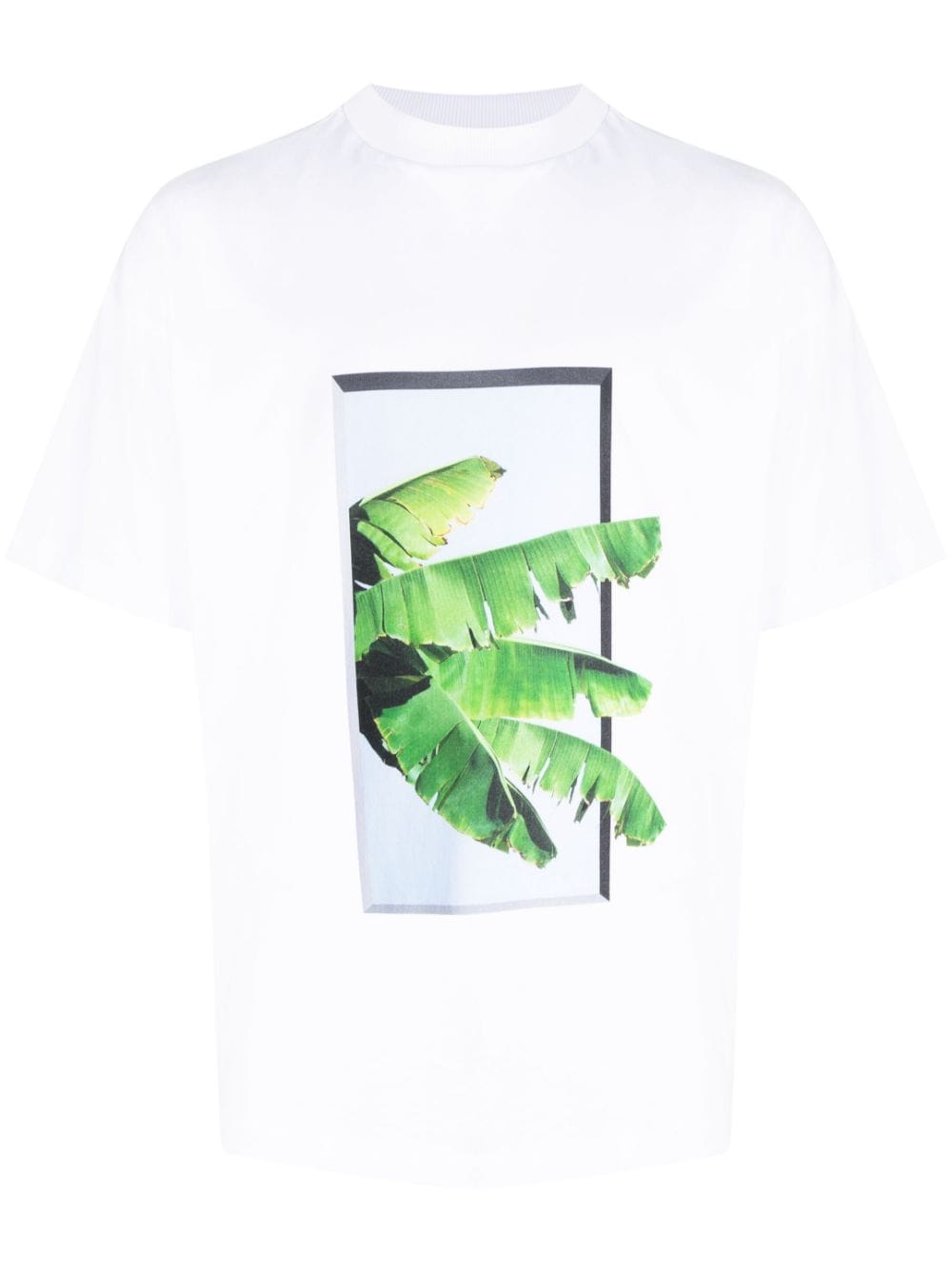 BLUE SKY INN T-Shirt mit Blatt-Print - Weiß von BLUE SKY INN