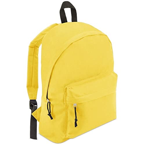 BLUECHOLON Kinderrucksack für Jungen, Mädchen, kleine Schultasche, für Herren, Damen, 15 l., gelb, S von BLUECHOLON