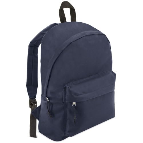 BLUECHOLON Kinderrucksack für Jungen, kleines Schulmädchen, Rucksack für Herren, Damen, 15 l., marineblau, S von BLUECHOLON