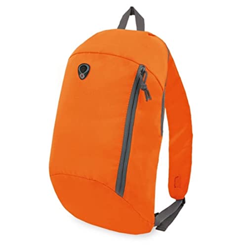 BLUECHOLON Rucksack für Herren, Damen, klein, leicht, kompakt, 11 l., Neon-Orange, 11L von BLUECHOLON