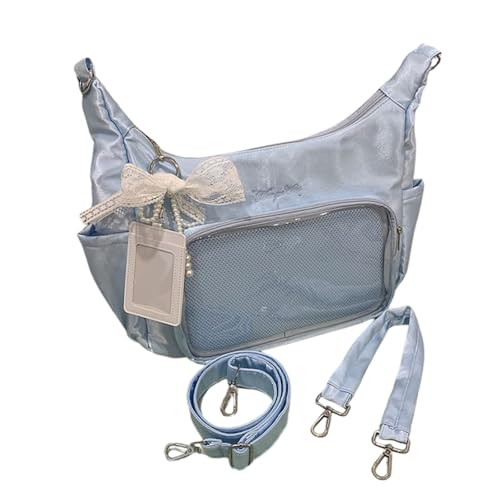 BLUEGALA Kawaii Ita Bag Crossbody Messenger Bag für Damen, Pin-Beutel, niedliche japanische Y2K-Umhängetasche, Geldbörse, Blau, Large, Ita Messenger Bag BLUEGALA Kawaii Ita Bag Crossbody Messenger Bag für Damen, Pin-Beutel, niedliche japanische Y2K-Umhängetasche, Geldbörse, Blau, Large, Ita Messenger Bag von BLUEGALA