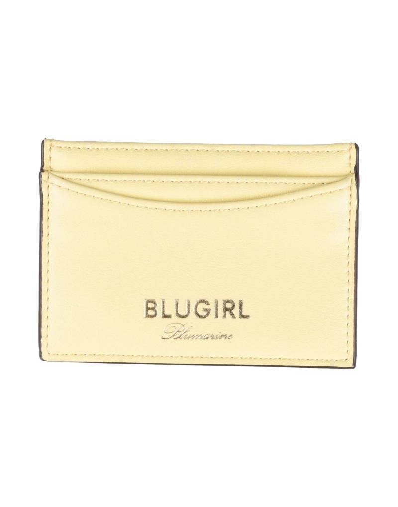 BLUGIRL Kartenetui Damen Pastellgelb von BLUGIRL